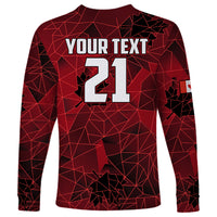 Custom Canada Soccer Long Sleeve Shirt Ladies Replica 2023 National Team - Wonder Print Shop