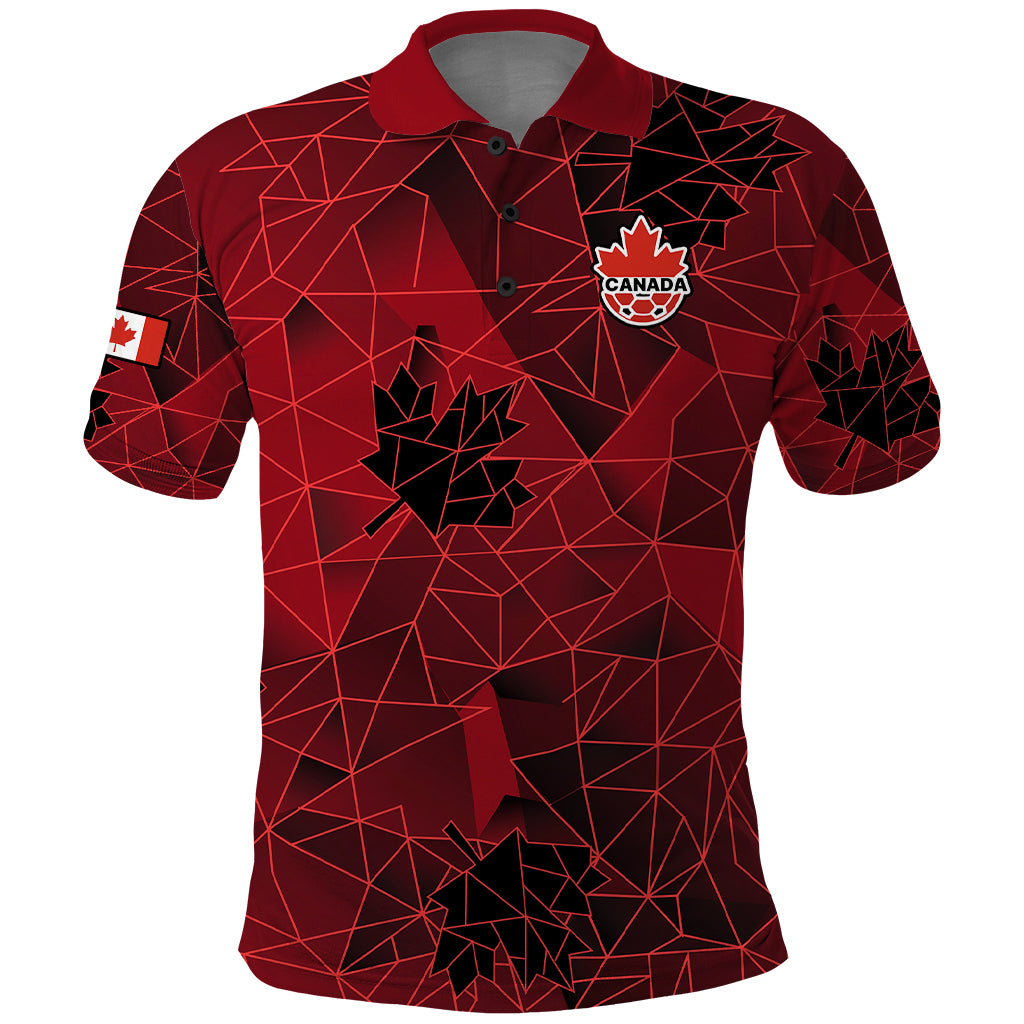 Custom Canada Soccer Polo Shirt Ladies Replica 2023 National Team - Wonder Print Shop