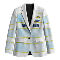 2026 Autumn Rugby Nations Argentina Custom Blazer Blue and White Stripes Pattern