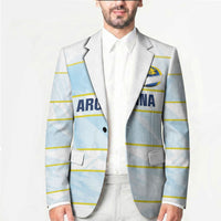 2026 Autumn Rugby Nations Argentina Custom Blazer Blue and White Stripes Pattern