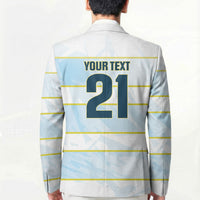 2026 Autumn Rugby Nations Argentina Custom Blazer Blue and White Stripes Pattern