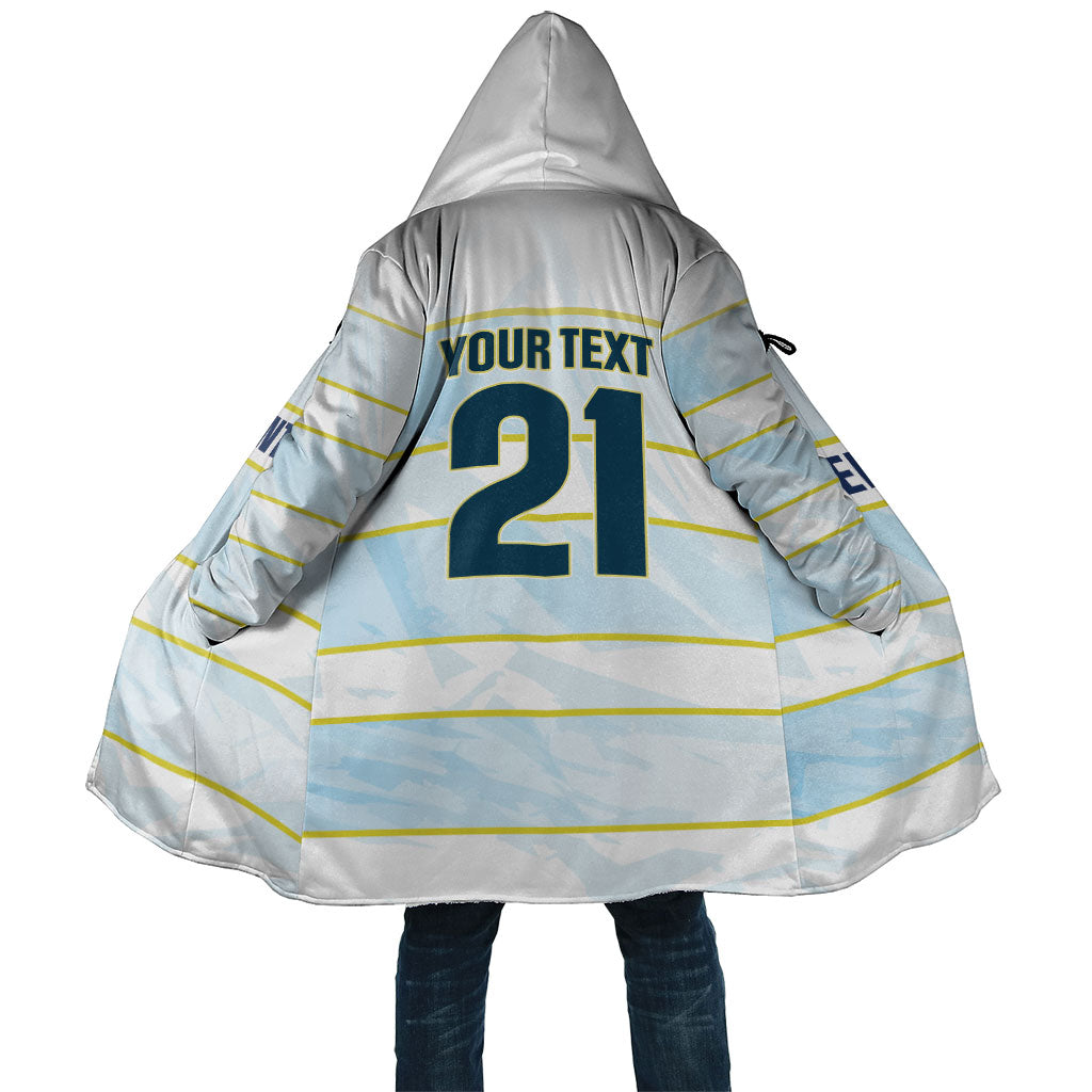 2026 Autumn Rugby Nations Argentina Custom Cloak Blue and White Stripes Pattern