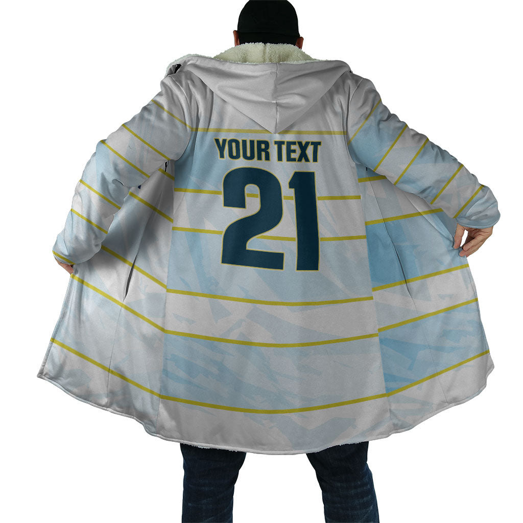 2026 Autumn Rugby Nations Argentina Custom Cloak Blue and White Stripes Pattern