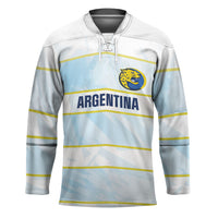 2026 Autumn Rugby Nations Argentina Custom Hockey Jersey Blue and White Stripes Pattern