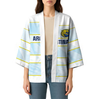 2026 Autumn Rugby Nations Argentina Custom Kimono Blue and White Stripes Pattern