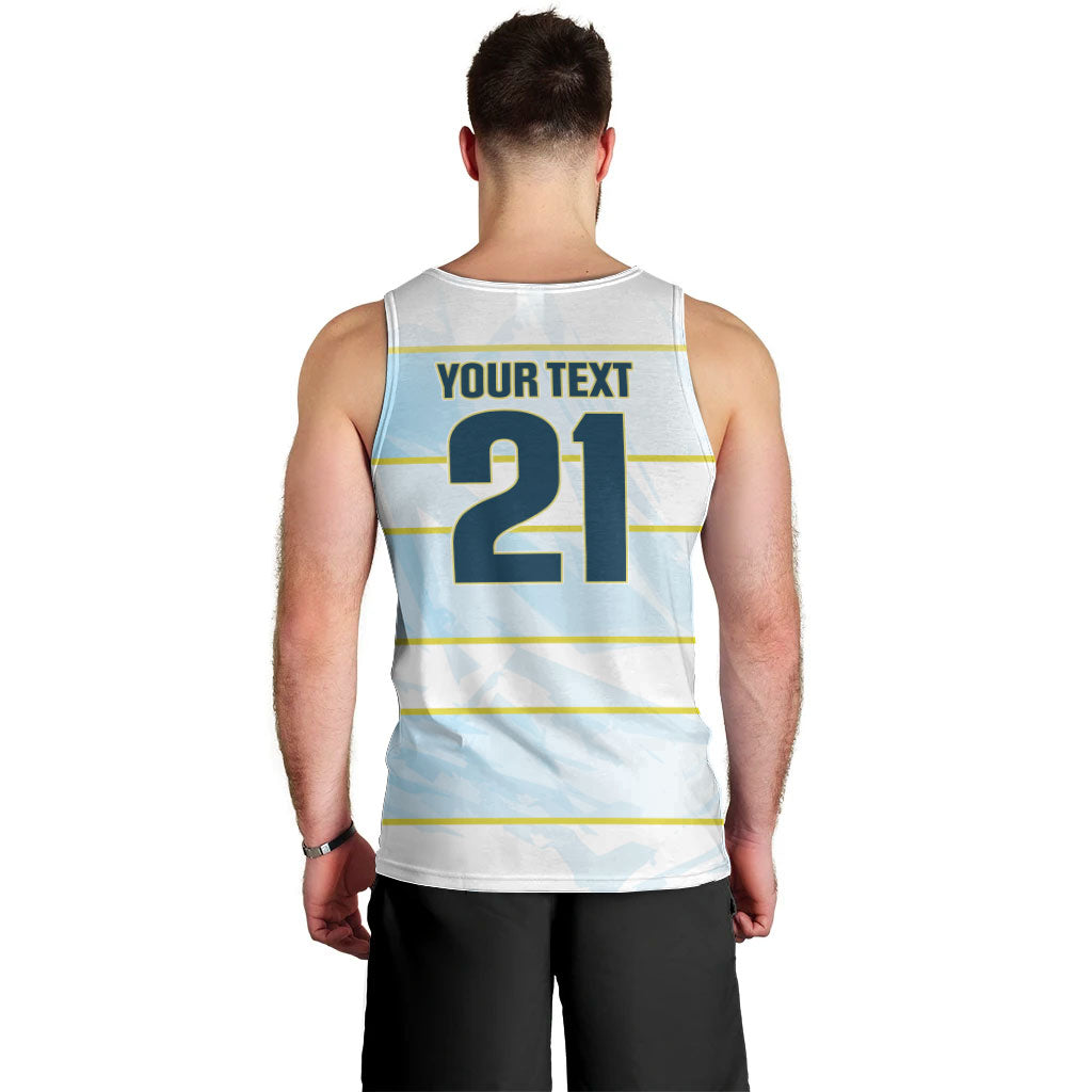 2026 Autumn Rugby Nations Argentina Custom Men Tank Top Blue and White Stripes Pattern