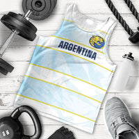 2026 Autumn Rugby Nations Argentina Custom Men Tank Top Blue and White Stripes Pattern