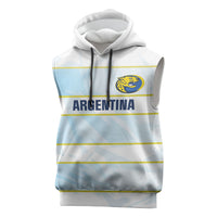 2026 Autumn Rugby Nations Argentina Custom Sleeveless Hoodie Blue and White Stripes Pattern