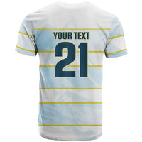 2026 Autumn Rugby Nations Argentina Custom T Shirt Blue and White Stripes Pattern