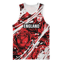 2026 Autumn Rugby Nations England Custom Basketball Jersey Red Rose Majestic Motif