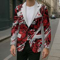 2026 Autumn Rugby Nations England Custom Blazer Red Rose Majestic Motif