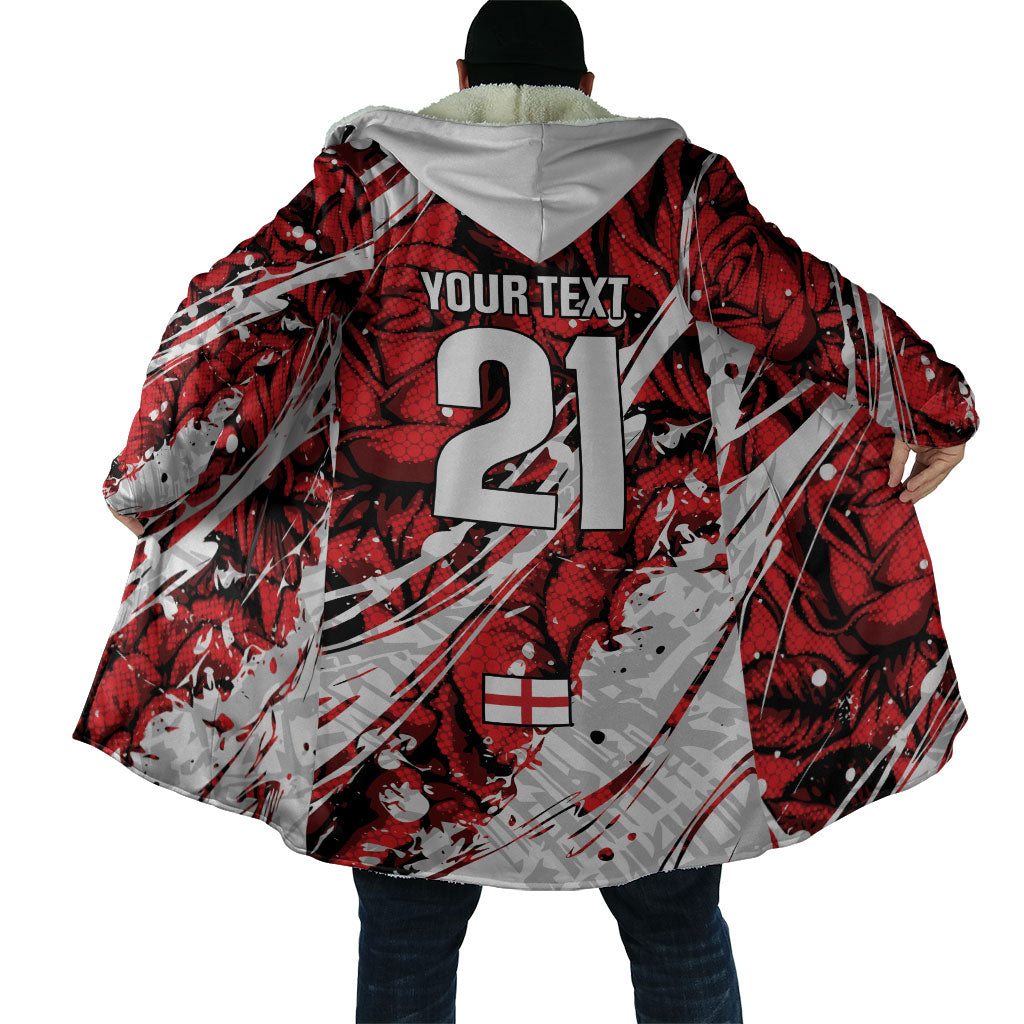 2026 Autumn Rugby Nations England Custom Cloak Red Rose Majestic Motif