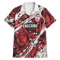 2026 Autumn Rugby Nations England Custom Hawaiian Shirt Red Rose Majestic Motif