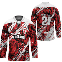 2026 Autumn Rugby Nations England Custom Hockey Jersey Red Rose Majestic Motif