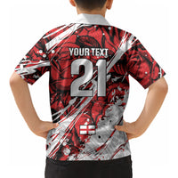 2026 Autumn Rugby Nations England Custom Kid Hawaiian Shirt Red Rose Majestic Motif