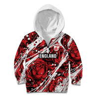 2026 Autumn Rugby Nations England Custom Kid Hoodie Red Rose Majestic Motif