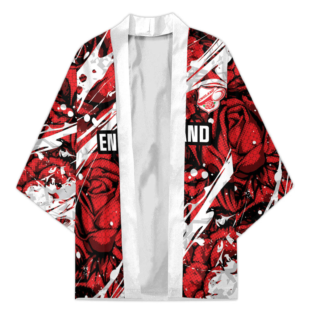 2026 Autumn Rugby Nations England Custom Kimono Red Rose Majestic Motif
