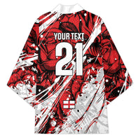 2026 Autumn Rugby Nations England Custom Kimono Red Rose Majestic Motif