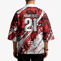 2026 Autumn Rugby Nations England Custom Kimono Red Rose Majestic Motif