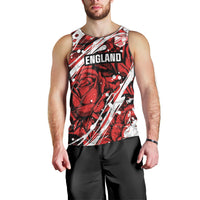 2026 Autumn Rugby Nations England Custom Men Tank Top Red Rose Majestic Motif