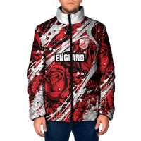 2026 Autumn Rugby Nations England Custom Padded Jacket Red Rose Majestic Motif