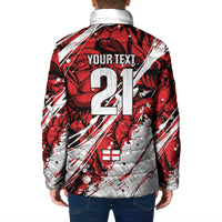 2026 Autumn Rugby Nations England Custom Padded Jacket Red Rose Majestic Motif