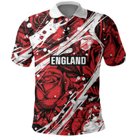 2026 Autumn Rugby Nations England Custom Polo Shirt Red Rose Majestic Motif