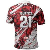 2026 Autumn Rugby Nations England Custom Polo Shirt Red Rose Majestic Motif
