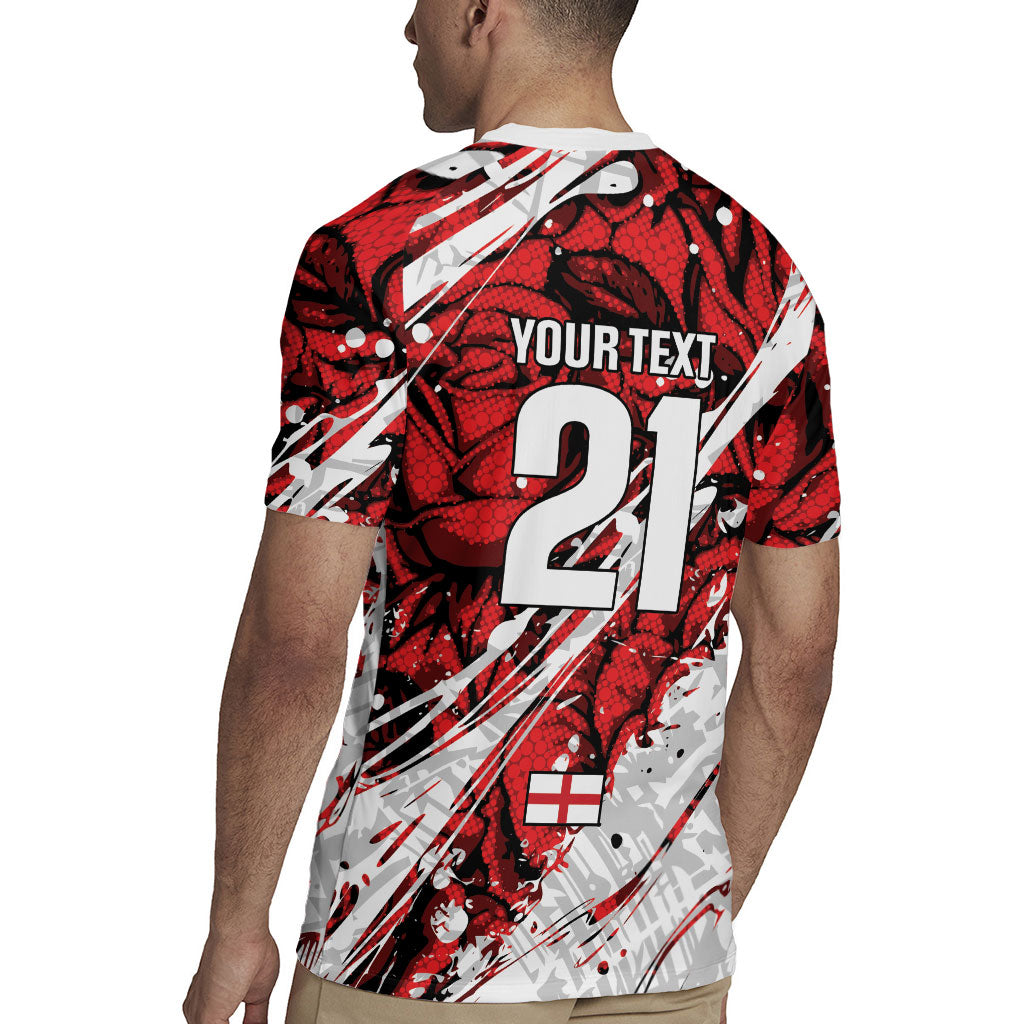 2026 Autumn Rugby Nations England Custom Rugby Jersey Red Rose Majestic Motif
