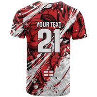 2026 Autumn Rugby Nations England Custom T Shirt Red Rose Majestic Motif