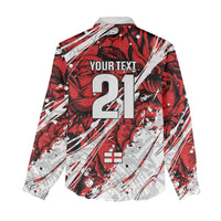 2026 Autumn Rugby Nations England Custom Women Casual Shirt Red Rose Majestic Motif