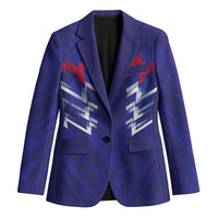 2026 Autumn Rugby Nations France Custom Blazer Red Blue Stripes Grunge Style