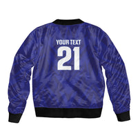 2026 Autumn Rugby Nations France Custom Bomber Jacket Red Blue Stripes Grunge Style