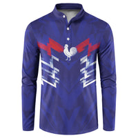 2026 Autumn Rugby Nations France Custom Button Sweatshirt Red Blue Stripes Grunge Style