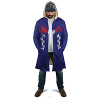 2026 Autumn Rugby Nations France Custom Cloak Red Blue Stripes Grunge Style