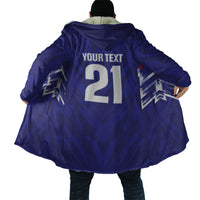 2026 Autumn Rugby Nations France Custom Cloak Red Blue Stripes Grunge Style
