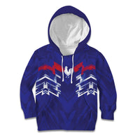 2026 Autumn Rugby Nations France Custom Kid Hoodie Red Blue Stripes Grunge Style