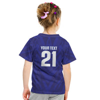2026 Autumn Rugby Nations France Custom Kid T Shirt Red Blue Stripes Grunge Style
