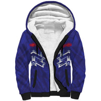 2026 Autumn Rugby Nations France Custom Sherpa Hoodie Red Blue Stripes Grunge Style