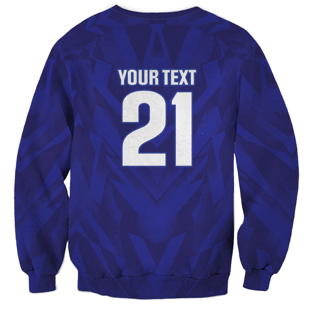 2026 Autumn Rugby Nations France Custom Sweatshirt Red Blue Stripes Grunge Style