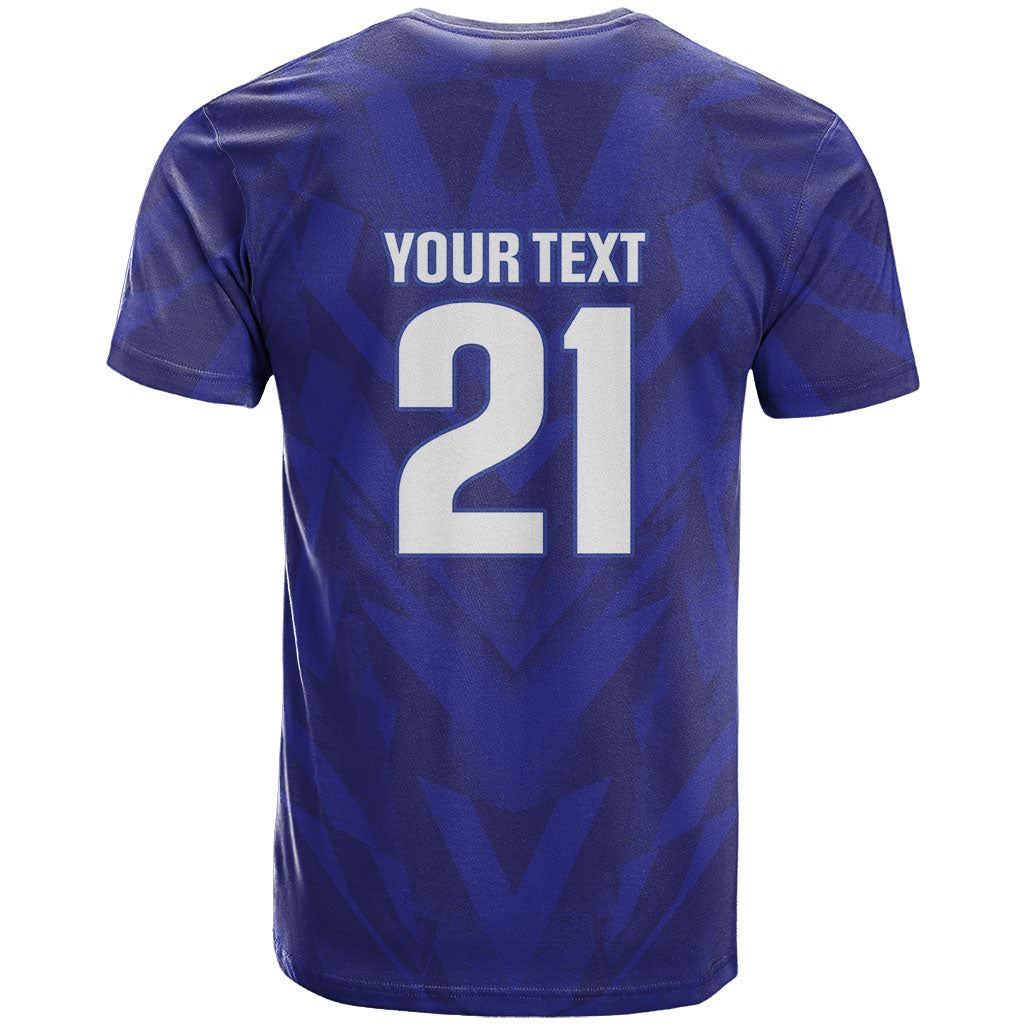 2026 Autumn Rugby Nations France Custom T Shirt Red Blue Stripes Grunge Style