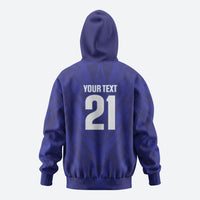 2026 Autumn Rugby Nations France Custom Zip Hoodie Red Blue Stripes Grunge Style