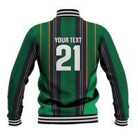 2026 Autumn Rugby Nations Ireland Custom Baseball Jacket Shamrock Gold Green Stripes Style