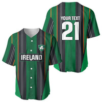 2026 Autumn Rugby Nations Ireland Custom Baseball Jersey Shamrock Gold Green Stripes Style
