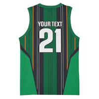 2026 Autumn Rugby Nations Ireland Custom Basketball Jersey Shamrock Gold Green Stripes Style
