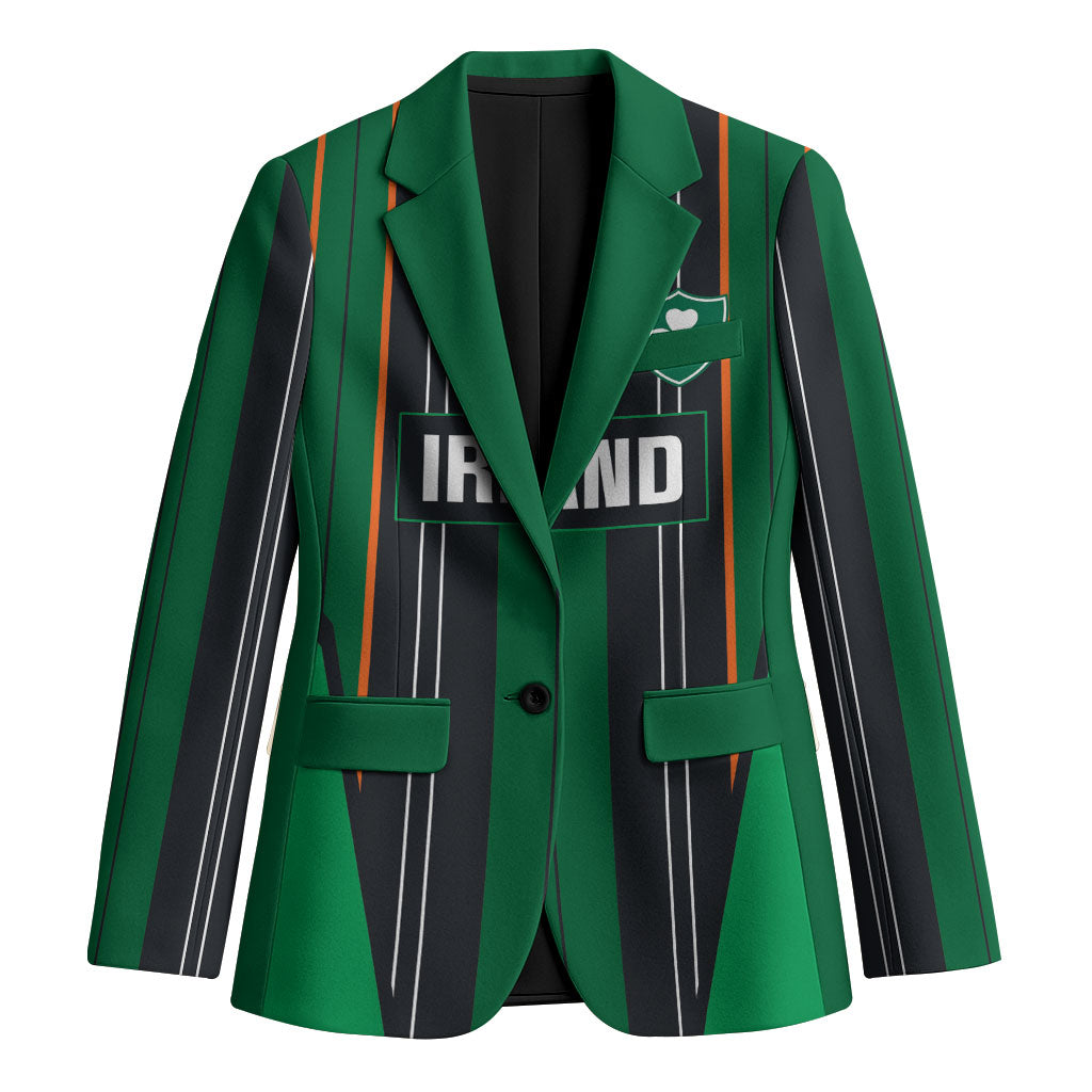 2026 Autumn Rugby Nations Ireland Custom Blazer Shamrock Gold Green Stripes Style