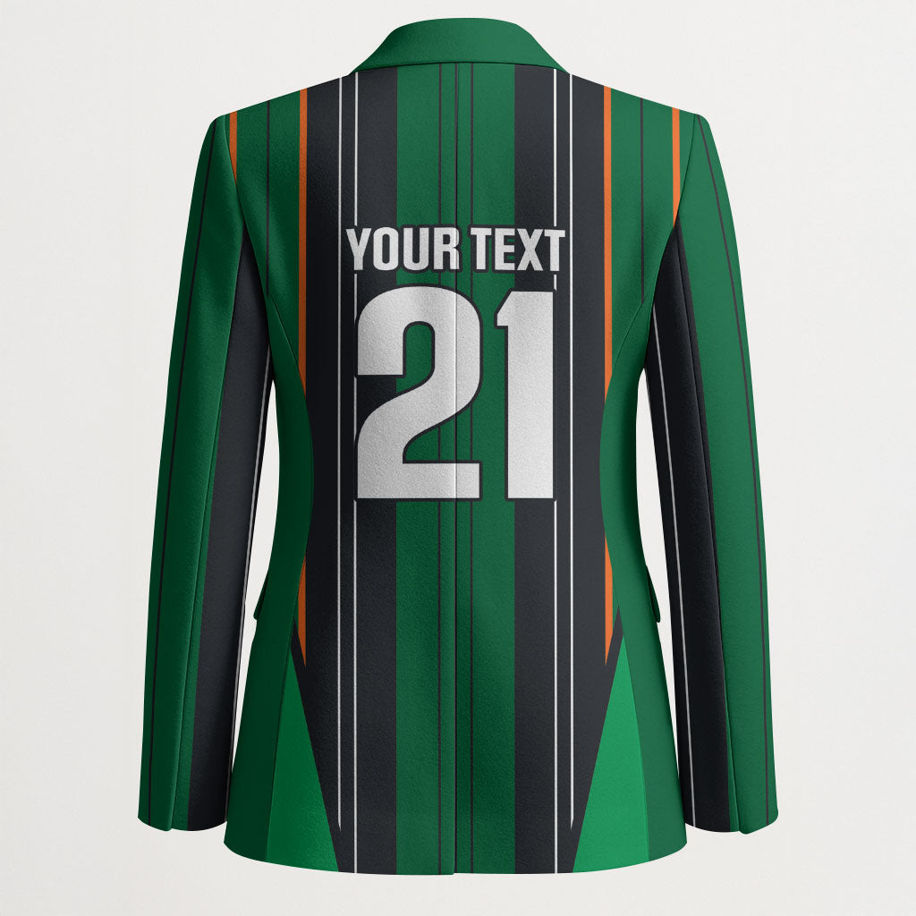2026 Autumn Rugby Nations Ireland Custom Blazer Shamrock Gold Green Stripes Style
