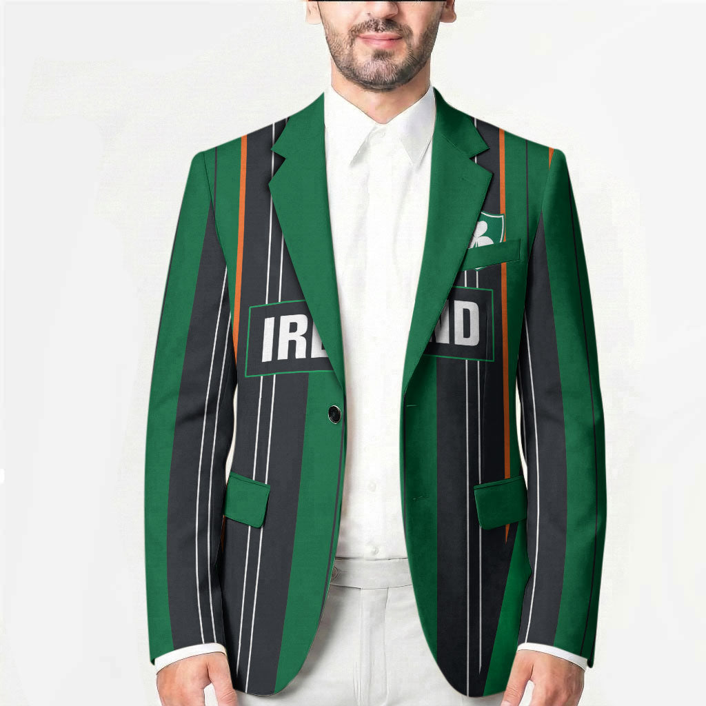 2026 Autumn Rugby Nations Ireland Custom Blazer Shamrock Gold Green Stripes Style