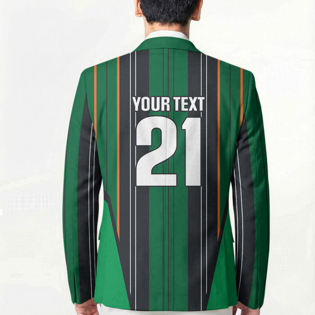 2026 Autumn Rugby Nations Ireland Custom Blazer Shamrock Gold Green Stripes Style
