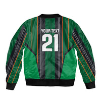 2026 Autumn Rugby Nations Ireland Custom Bomber Jacket Shamrock Gold Green Stripes Style